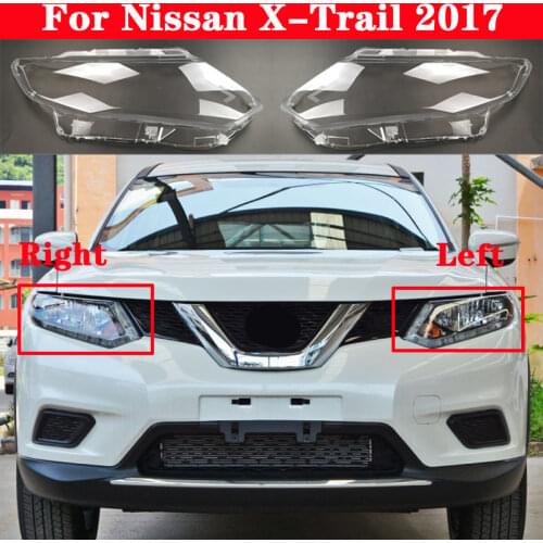 Auto Light Caps For Nissan X-Trail 2017 Car Headlight Cover Transparent Lampshade Lamp Case Glass Lens Shell