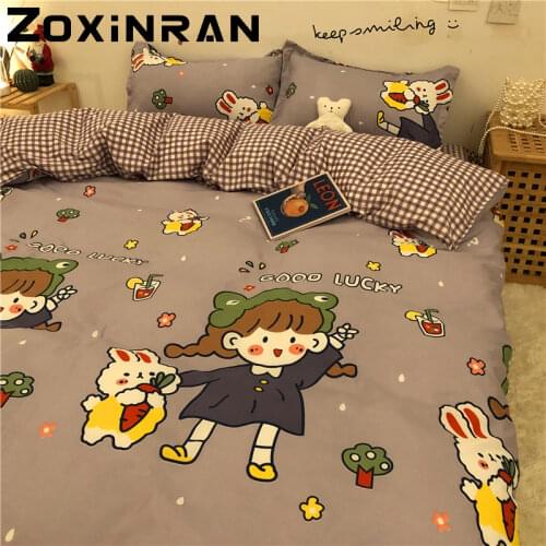 Duvet Cover Set Black and...anime Plaid on The Bed Set of Double Sheets...duvet Cover 1 Person...90x190 Duvet Cover ...bed Frame