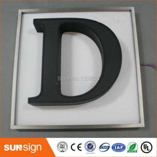 Metal letters led signage channel letters sign