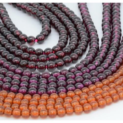 Natural Pyrope Garnet / Rhodolite Garnet / Spessartine Garnet Loose Round Beads 4mm-4.2mm
