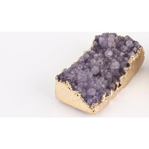 Irregular Nature Stone Pendant DIY Necklace Bracelet Girl Gift