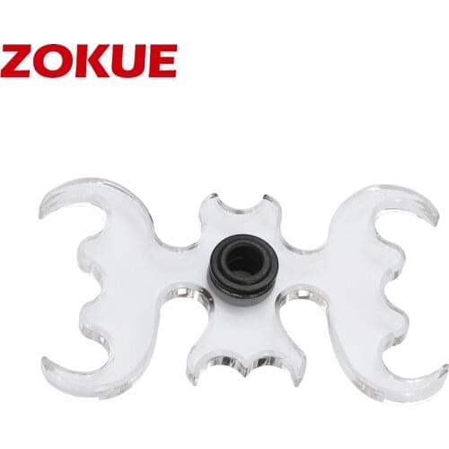 ZOKUE Anti-slip Pool Cue Snooker Cue Rest Bridge Head Holder Plastic Transparent Billiard Accessory