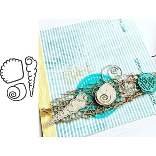 Seashells Metal Cutting Dies Stencils for DIY Scrapbooking Album Stamp Paper Card Embossing New 2019 Die Cut