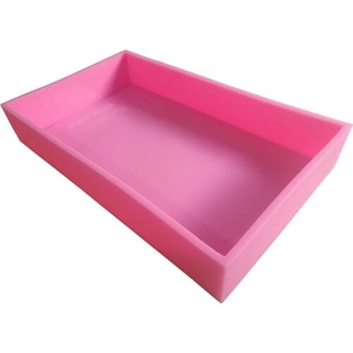 Size 420*250*72mm Big Slab Mold Silicone Liner for Cold Process Soap Making Silicone Mould