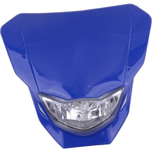 Blue Front Headlight Head Lamp Motorcycle Fit For Yamaha TTR250 TTR230 WR250F WR250X WR250YZ WR250XT
