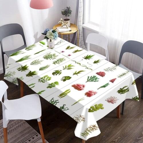 Flower Reference Chart 3D Table Cover Waterproof And Oil Proof For Decorative Dining Tablecloth For Picnic Blanket Table Cloth