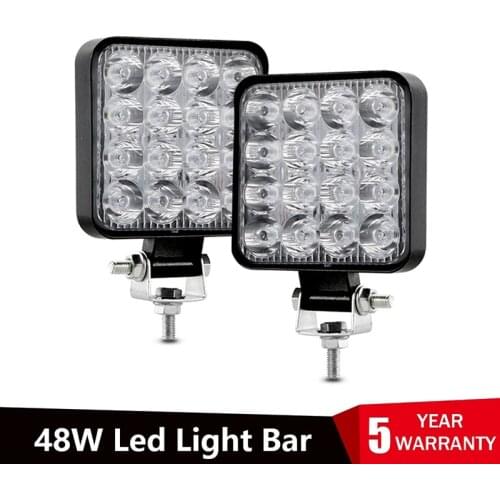 Led light bar 48w Led bar 16barra Led car light For 4x4 led bar offroad SUV ATV Tractor Boat Trucks Excavator 12V 24V work light