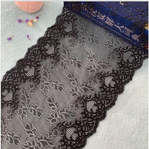 TD2832 19Cm Black lace accessories diy hand-led dress curtain decorative fabric