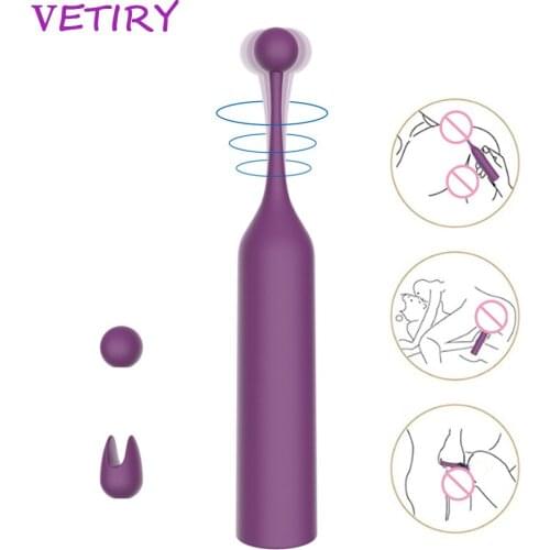 VETIRY G-spot Vibrator Sex Toys for Women 10 Speed Nipple Massager AV Vibrating Sticks G-Spot Orgasm Clit Stimulator Waterproof