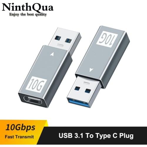1Pcs USB C to USB Adapter USB 3.1 Type A Male to Type C Connector Converter Thunderbolt 3 10 Gbps Type-c Charging Data Transfer