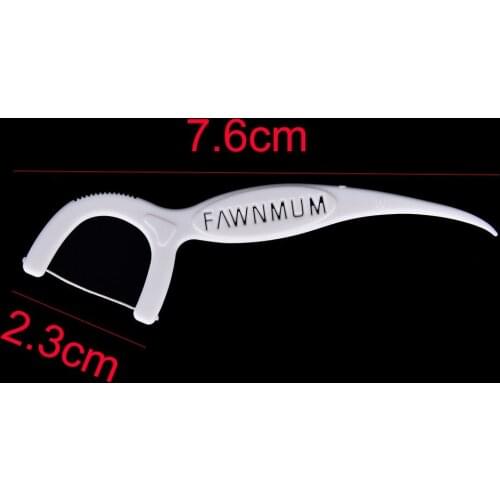 100pcs/pack Disposable Dental Flosser Interdental Brush Teeth Stick Toothpicks Floss Pick Oral Care Plastic Tooth Picks