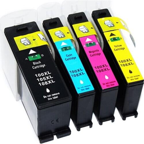 4 color Ink Cartridge Used for Lexmark 100/105/108/ S205/S208/S305/S308/S405/S408/S409/S505/S508/S605/S608