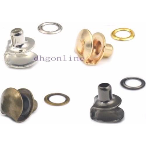 50 Pcs 8mm Boot Hook eyelet Buckle For Shoelace Hiking Rock Climbing Washer