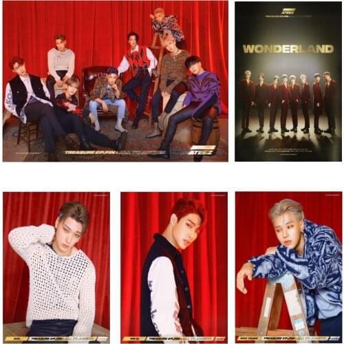 5D DIY Diamond Painting K-POP Ateez Album WONDERLAND Music Poster Full Diamond Embroidery Animal Home Decor Cross Stitch Kits