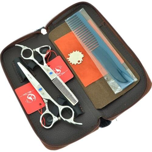 6.0" Meisha Japan 440c Hair Scissors Hairdressing Thinning Shears with Bag Barbers Hair Cutting Scissor Salon Accessories A0107A