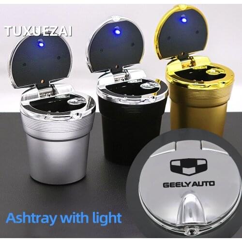 Car ashtray For Geely Atlas Boyue NL3 Emgrand X7 EmgrarandX7 EX7 SUV GT GC9 Borui Cigarette trash can Car ashtray with lid