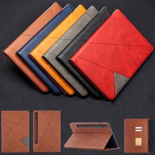 Cover For Samsung Galaxy Tab S7 Case SM-T870 S6 Lite P610 T860 Funda Luxury leather Stand Tablet Cover for Samsung Tab S7 11