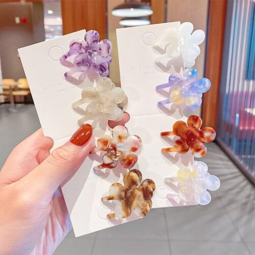 CYGJFC Woman Floral Shape Hair Claws Acetate Barrettes Girls Hairgrip Girls Vintage Hairpins Hair Clips Lady Headwear Ornaments