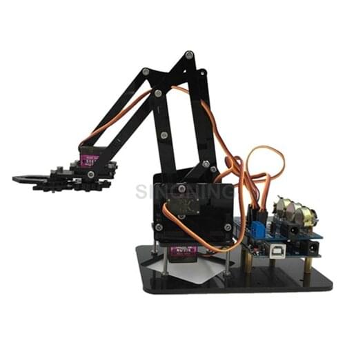 DIY Acrylic robot arm robot claw arduino kit 4DOF learn kit