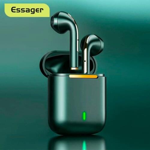 Essager J18 TWS Bluetooth Headphones Stereo True Wireless Headphone Earbuds In Ear Handsfree Earphones Ear Buds For Mobile Phone