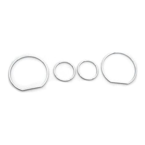 Chrome Dash Gauge Ring Set for BMW E36