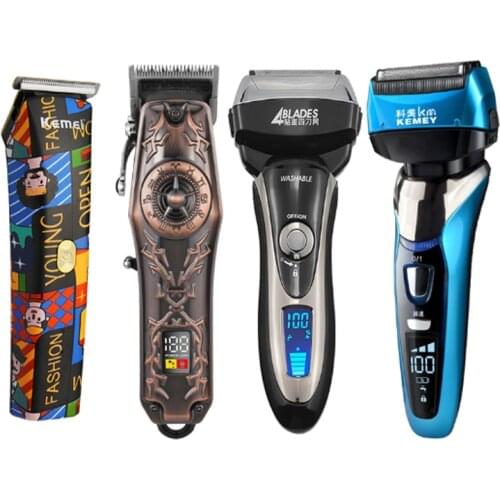 Mens Trimmer Wireless Rechargeable Hair Clipper Floating Cutter Head Electric Shaver Shaving Machine Styling Hairdressing Tool