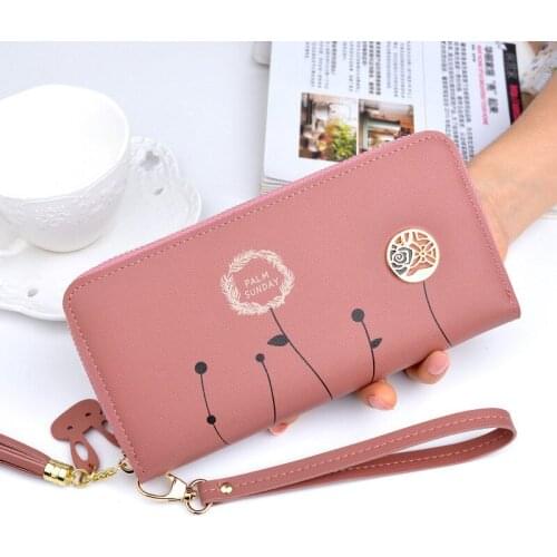 Fashion Long Ladies Wallet PU Leather Phone Holders women Wallet Vintage Soft woman Wallet