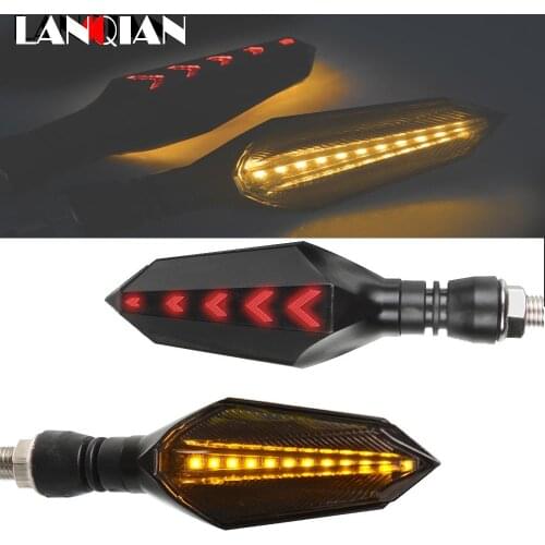 Motorcycle LED plastic Turn Signal Light Direction Waterproof Indicator Light For SUZUKI GSX750 GSX1000 GSX1250 GSX1400 GSX650F