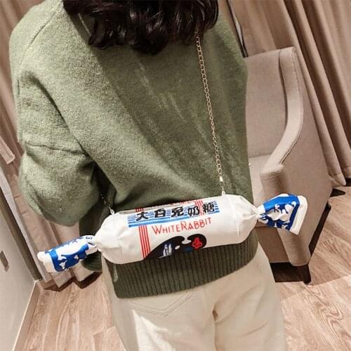 New Fashion Girl Canvas Cartoon White Rabbit Creamy Candy Handbag Womens Funny Messenger Bag