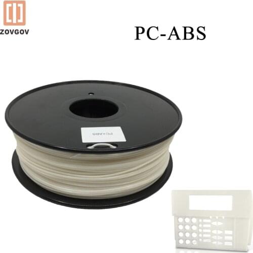 PC-ABS ZOVGOV 3D Industrial Filament 1.75mm Impressoras Laser 1kg /Plastic Spool Fila Consumables Material Two Polymers