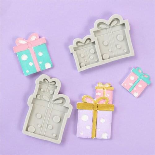 Gift Bag Silicone Resin Molds For Baking and Chocolate Fondant Cake Decoration Baking Tools Kitchen Baking Accessories FM2059