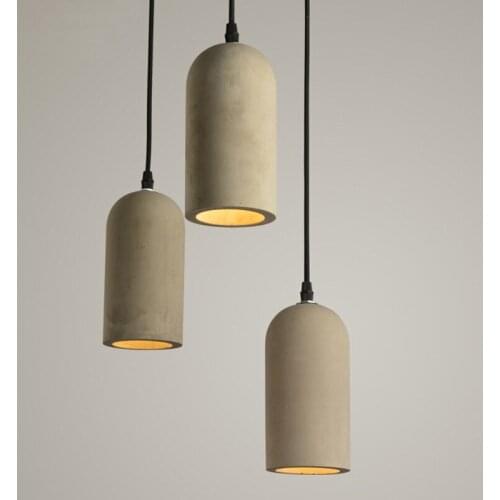 Nordic Cement Lustre Pendant Lights Living Room Dining Room pendant lamp Fixture Loft Bar Industrial Lighting Home Decor Led