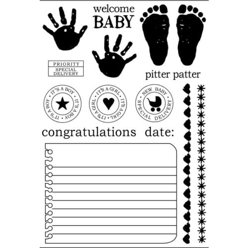 11x16 notebook Transparent Clear Rubber Stamp Sheet Cling Scrapbooking Photo Album PaperCard DIY Craft