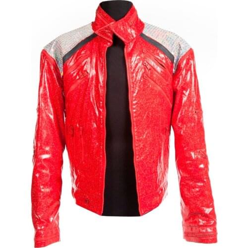 Rare MJ Michael Jackson Beat It Jacket on Vocal Concert in 1991S