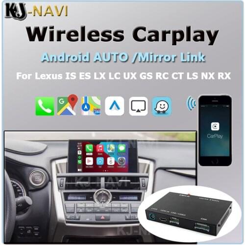 With Android AUTO Mirror-Link AirPlay Car Play Functions Wireless CarPlay For Lexus IS ES LX LC UX GS RC CT LS NX RX 2014-2019