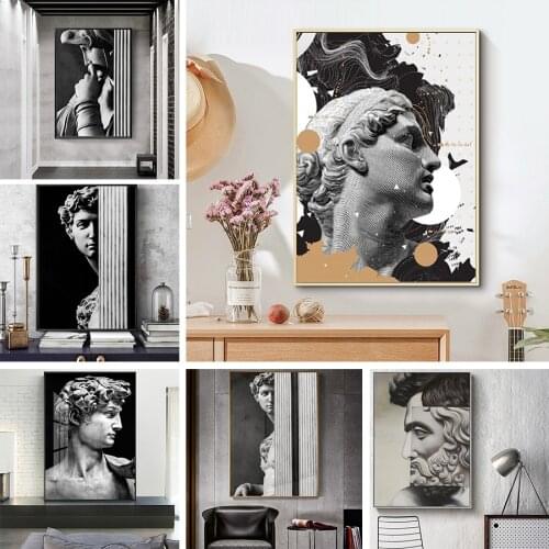 Nordic Sculpture of David Canvas Paintings Posters and Prints Canvas Picture Wall Art for Living Room Office Bedroom Decorative
