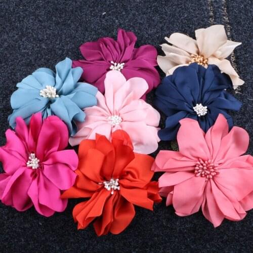 Hot Sale Beautiful Hair Clip Flower Peony New Hair Clips Wedding Bridal Bridesmaid Prom Festival Beige Pink Hairpin Brooch