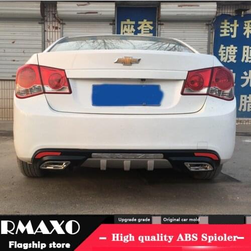 For Chevrolet Cruze ABS Rear Bumper Diffuser Bumpers Protector For 2011-2013 Cruze Body kit bumper rear lip rear spoiler
