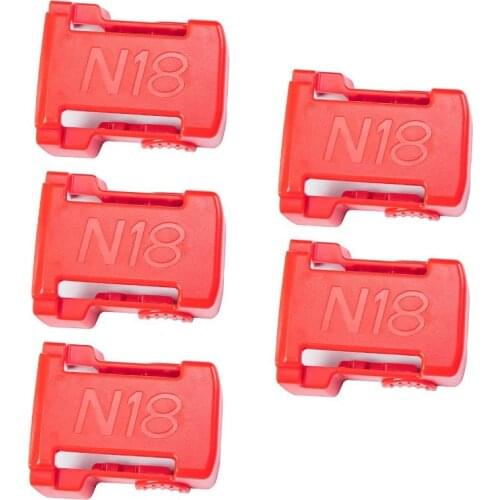 5Packs Battery Holder for Milwaukee Battery Mount Dock Holder Fit for M18 48-11-1850 18V Mount Holder Cover Dock Clip No battery