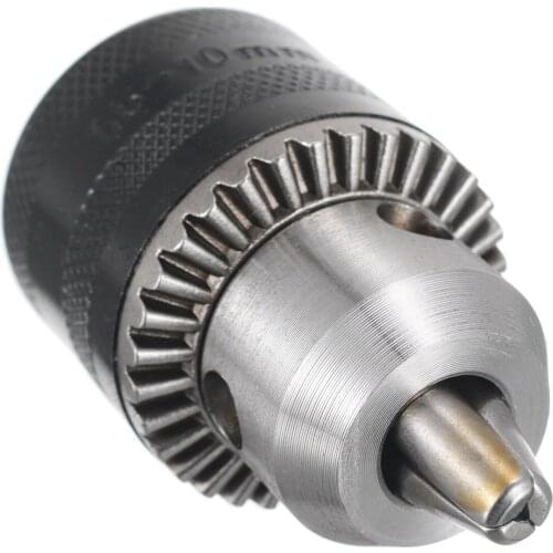 1.5-10mm Shank etal Keyed Drill Bit Chuck M10 x 1.5 Thread Drill Chuck Drive Converter 3/8-24UNF key Triple grip Adapter