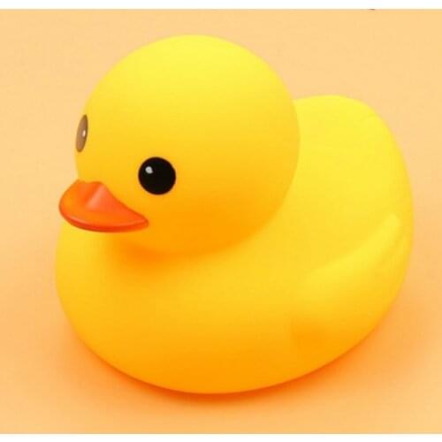 1pcs Yellow Duck Bath Toy Rubber Duck Baby Shower Water Bathing Toys Baby Kids Children Birthday Gift Classic Toy Boys Girls