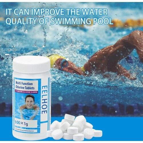 10PC Swimming Pool Cleaning Tablets Purify WaterDisinfect Chlorine Pills Instant Effervescent Foaming Cleaners Toilet Cleaning