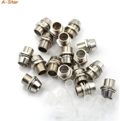 20pcs/pack Copper 5mm Light Emitting Diode LED Holder Mount Panel Display Thread Mount Holder Size 8mm Top Quality