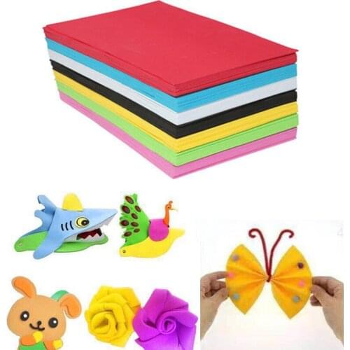 5pcs/bag 2MM Thick A4 foam sheets Material Sponge Paper Foam Paper Kindergarten Handmade