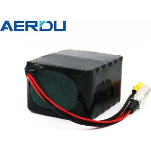 AERDU 36V 10S3P 18650 Litium-ion Battery Pack 10.5Ah 37V Rechargeable 500W FOR E-bike Electric Bicycle Scooter with BMS+XT90 XLR