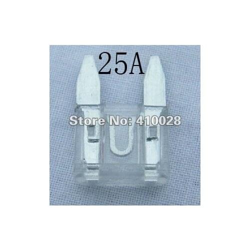 Free shipping 25 A auto low voltage fuse--mini fuse