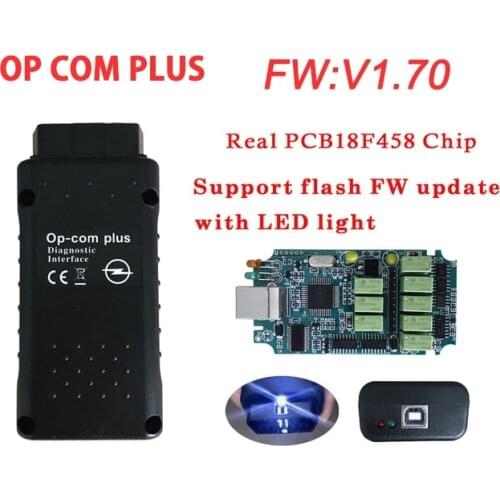 Free DHL 5pcs ! ! Led Opcom plus V1.70 2014V With PIC18F458 Chip OBD OBD2 Diagnostic Tool Op Com Can Bus Diagnostic Cable