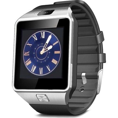 Case 4U Camera Unisex Smart Watch Silver for (Samsung Xiaomi iPhone Sony LG HTC) DZ09 (IOS and Android Compatible) Universal