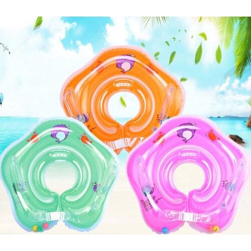 Baby Neck Ring Tube Safety Infant Float Circle For Bathing Inflatable Buoy Circle For Newborn Baby Floaties Swimming Accessories