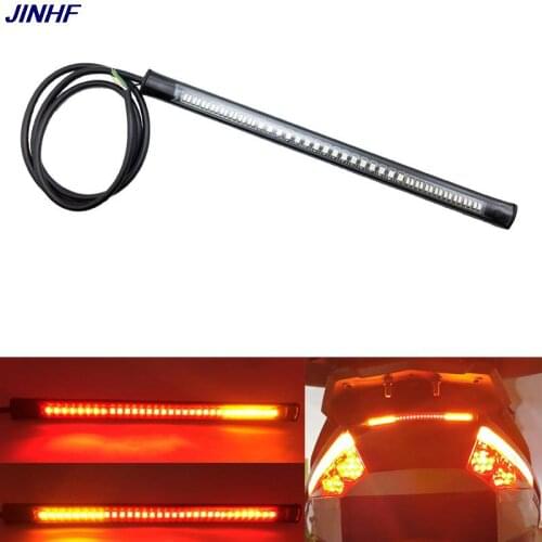 Flexible 48 LED Motorcycle Light Bar Strip Tail Turn Signal Tail Rear Brake Stop Bulb Lamp Brake Light